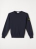 S0040 sweater met logo - Donkerblauw