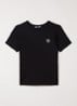 S0047 T-shirt met logo - Zwart
