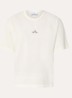 S0050 T-shirt met logo - Gebroken wit