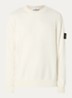 S0051 sweater met logo - Gebroken wit