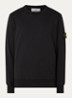 S0051 sweater met logo - Zwart