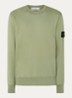 S0051 sweater met logo - Lindegroen