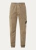 S00L1 tapered fit cargobroek met steekzakken en logo - Mosgroen