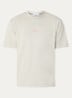 S0374 T-shirt met logo- en backprint - Khaki