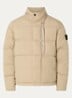 S0462 jack met donsvulling en steekzakken - Beige