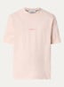 S0534 T-shirt met logo- en backprint - Lichtroze