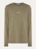 S0535 longsleeve met logoprint - Lindegroen