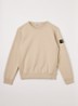S0A20 sweater met logo - Zand