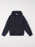 S0A22 softshell jack met logo en waterafstotende coating - Donkerblauw