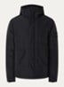 S0A26 gewatteerde parka met capuchon en steekzakken - Zwart