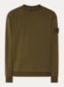 S0F53 sweater met logo - Bronsgroen