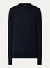 Alpus fijngebreide pullover alpaca wolblend - Donkerblauw