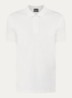 Edgar regular fit polo met stretch - Gebroken wit
