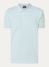 Edgar regular fit polo met stretch - Blauwgrijs
