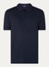 Edgar regular fit polo met stretch - Donkerblauw