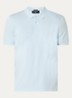 Edgar regular fit polo met stretch - Lichtblauw