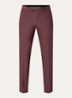 Kynd slim fit pantalon in wolblend met steekzakken - Bordeauxrood