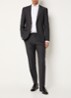 Melwin slim fit pantalon met steekzakken - Antraciet