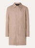 Naro trenchcoat met steekzakken en kraag - Donkerbeige
