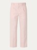 Tomeo straight fit pantalon in linnenblend - Roze