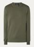 Vincent fijngebreide pullover met ronde hals - Donkergroen