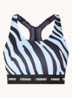 Rise sport bh met medium support en logoband - Lichtblauw