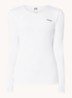 Trainings longsleeve met logo - Wit
