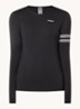 Trainings longsleeve met logo - Zwart