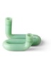 Wave kandelaar 10 cm - Gebroken wit