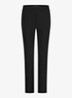 Anne mid waist cropped tapered fit pantalon met steekzakken - Zwart