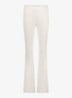 High waist flared fit broek met steekzakken - Gebroken wit