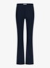 High waist flared fit broek met steekzakken - Donkerblauw