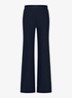 Lexie high waist wide fit broek met steekzakken - Donkerblauw