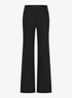 Lexie high waist wide fit broek met steekzakken - Zwart