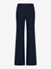 Lexie high waist wide fit broek met steekzakken - Donkerblauw