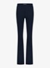 Long high waist flared fit broek met steekzakken - Donkerblauw