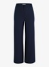 Luz high waist loose fit pantalon met steekzakken - Donkerblauw