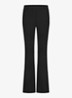 Marilon high waist wide fit broek met steekzakken - Zwart