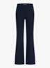 Marilon high waist wide fit broek met steekzakken - Donkerblauw