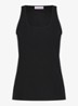 Nova tanktop met ronde hals - Zwart