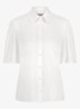 Poppy blouse van travelstof met vlindermouw - Wit