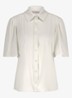 Poppy blouse van travelstof met vlindermouw - Gebroken wit