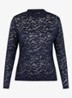 Reagan longsleeve van kant - Donkerblauw