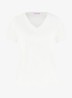 Roller T-shirt met V-hals - Wit
