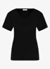 Roller T-shirt met V-hals - Zwart