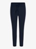 Startup high waist cropped slim fit broek met trekkoord - Donkerblauw