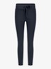 Startup mid waist cropped tapered fit pantalon van travelstof - Donkerblauw