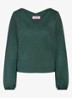 Sweater met V-hals en lurex - Donkergroen