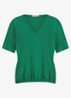 Vicky T-shirt met V-hals - Groen