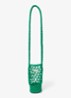 Macramé crossbody met logo - Groen